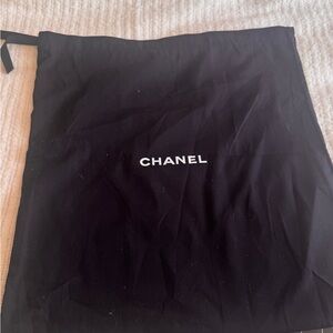Authentic large Chanel Black Dust Bag